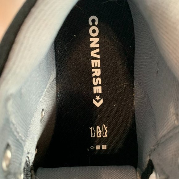 Boys Sz 1 Chuck Taylor Converse All Star Axel Street Urchin Canvas Mid Shoes New - Picture 7 of 15